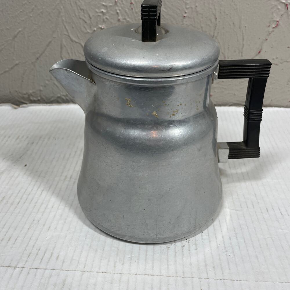 Vintage WEAR-EVER Wear Ever 8 Cup Stove Top Aluminum Coffee Pot Percolator 3008